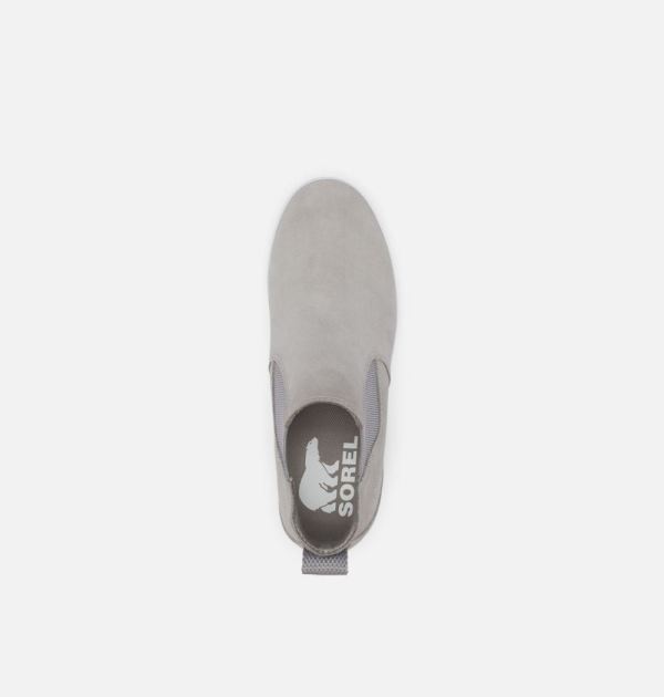 Sorel Shoes Women's Out 'N About Slip-On Wedge-Chrome Grey White