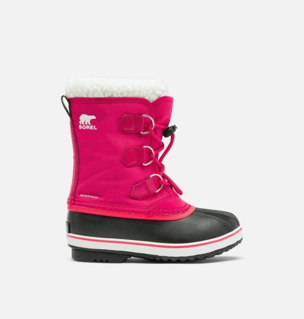 Sorel Shoes Youth Yoot Pac Nylon Boot-Bright Rose