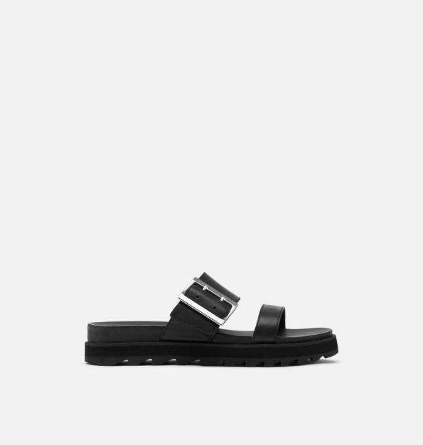 Sorel Shoes Women's Roaming Buckle Slide Sandal-Black
