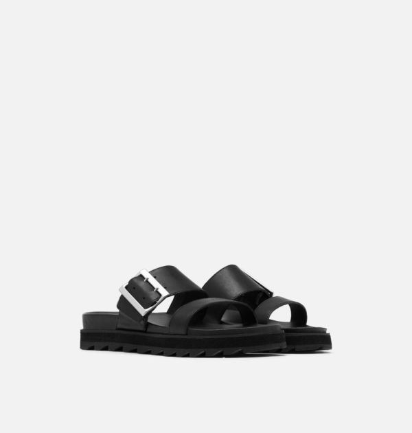 Sorel Shoes Women's Roaming Buckle Slide Sandal-Black
