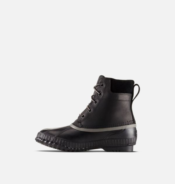 Sorel Shoes Mens Cheyanne II Lace Duck Boot-Black Black