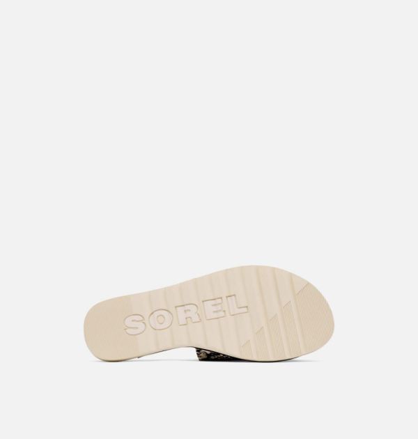 Sorel Shoes Womens Ella II Block Slide-Snake