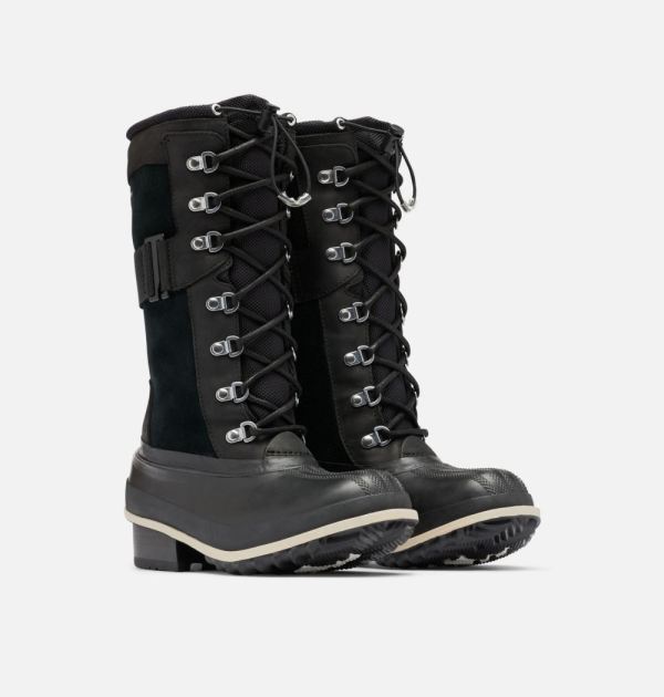 Sorel Shoes Women's Slimpack III Tall Duck Boot-Black Ancient Fossil