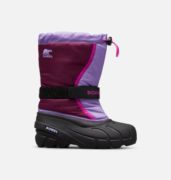 Sorel Shoes Youth Flurry Boot-Purple Dahlia Paisley Purple