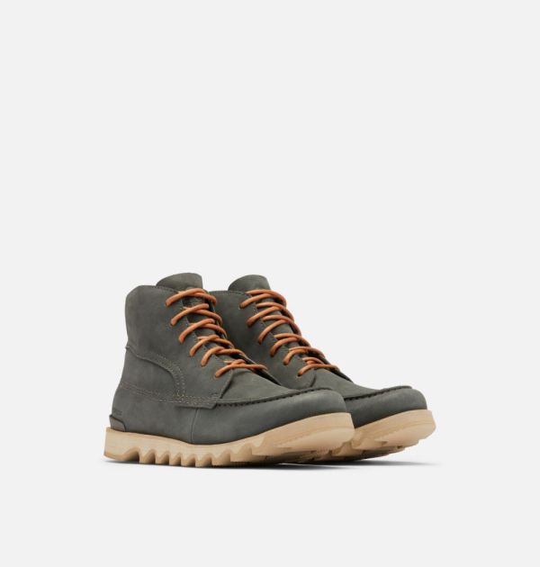 Sorel Shoes Men's Kezar Moc Toe Boot-Coal Brown Flora