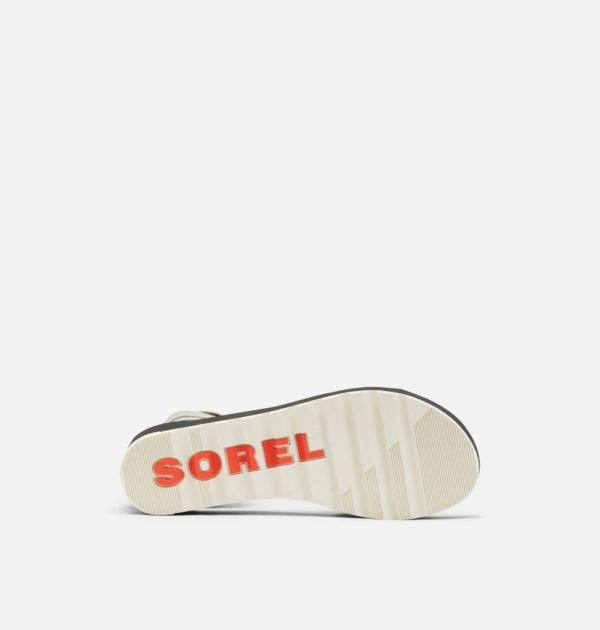 Sorel Shoes Women's Cameron Flatform Ankle Strap Wedge Sandal-Black Gore