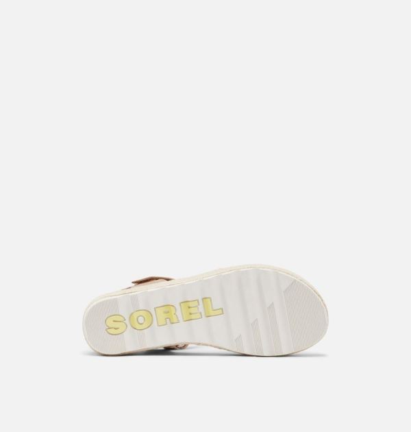 Sorel Shoes Women's Cameron Flatform Wedge Sandal-Honest Beige