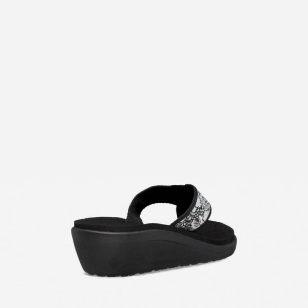 Teva | Women's Voya Wedge - HARMONY BLACK/ WHITE/ SILVER