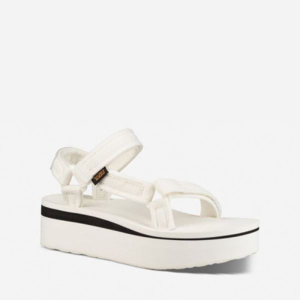 Teva | Women's Flatform Universal Mesh Print - BRIGHT WHITE