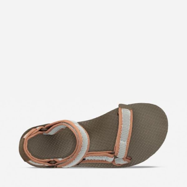 Teva | Women's Flatform Universal Mesh Print - DARK OLIVE/SEA FOAM