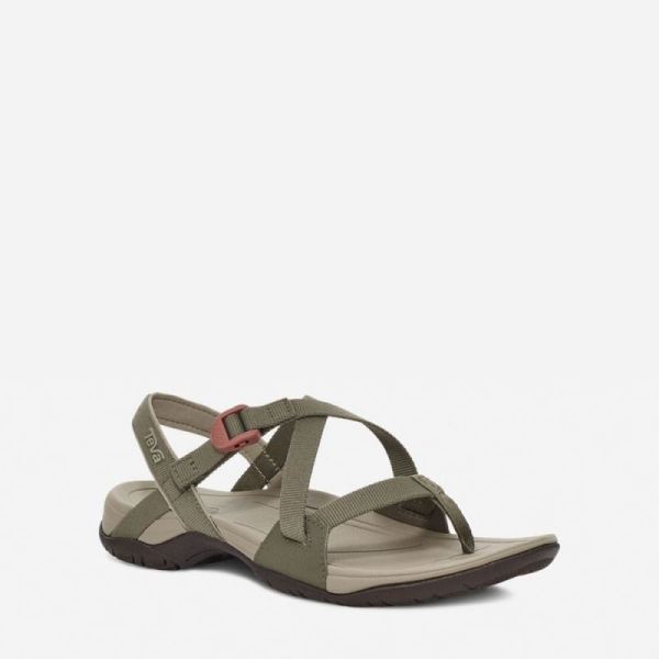 Teva | Women's Ascona Cross Strap - BURNT OLIVE