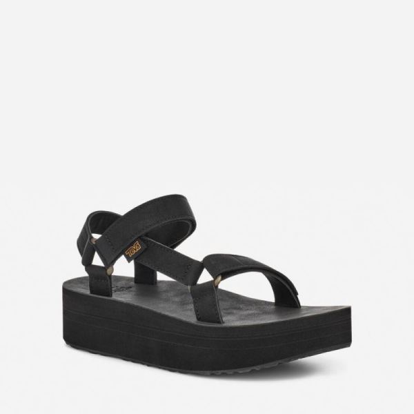 Teva | Women's Flatform Universal Up Leather - BLACK