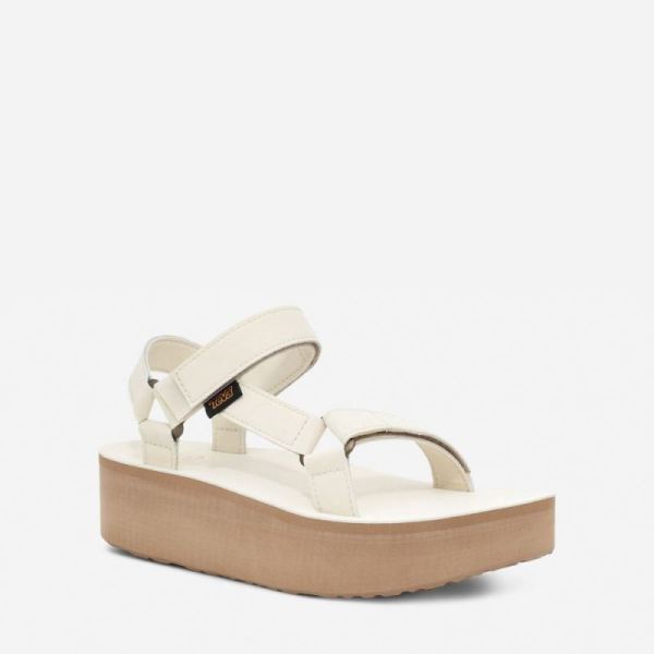 Teva | Women's Flatform Universal Up Leather - WHITE SWAN