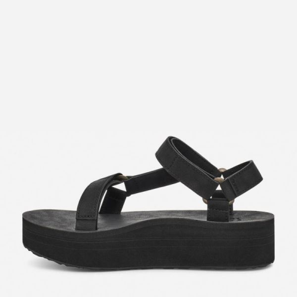 Teva | Women's Flatform Universal Up Leather - BLACK