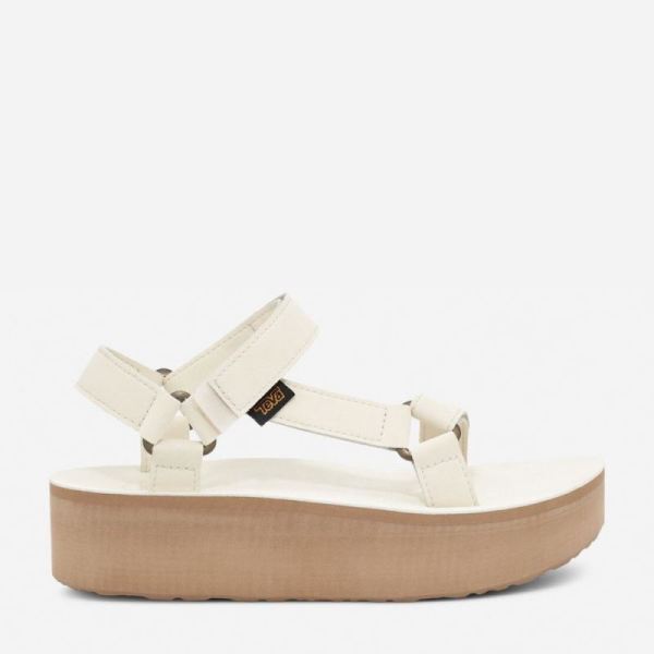 Teva | Women's Flatform Universal Up Leather - WHITE SWAN