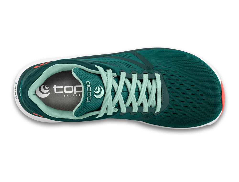 TOPO MEN'S MAGNIFLY 4-Emerald/Coral