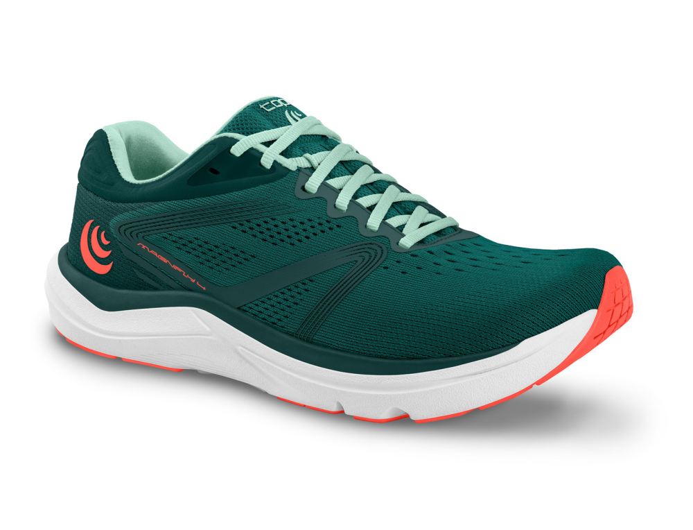 TOPO MEN'S MAGNIFLY 4-Emerald/Coral