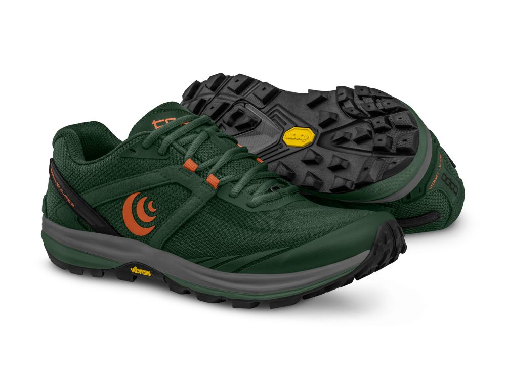 TOPO WOMEN'S TERRAVENTURE 3-Dark Green/Orange