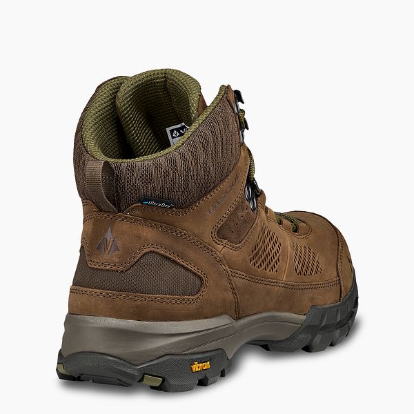 VASQUE BOOTS TALUS AT ULTRADRY MEN'S WATERPROOF HIKING BOOT IN BROWN/GREEN