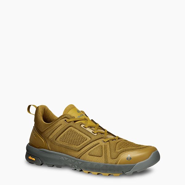 VASQUE BOOTS SATORU TRAIL LT LOW MEN'S LIGHTWEIGHT HIKING SHOE IN GOLD