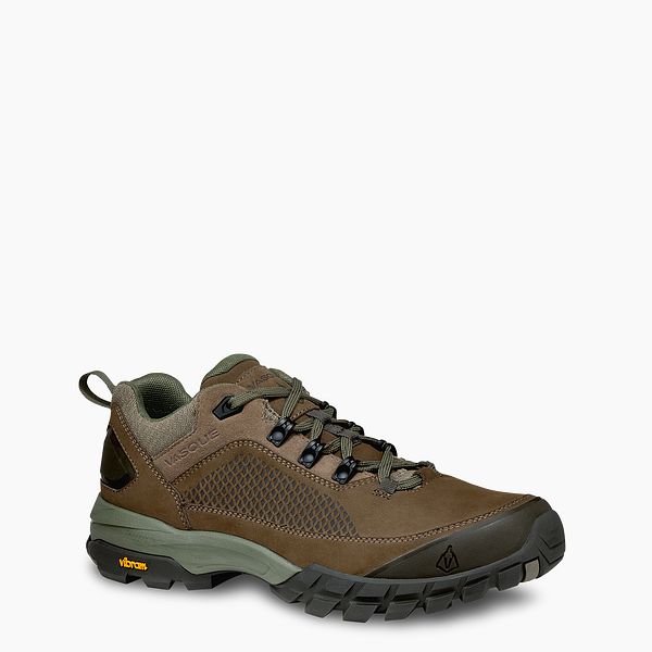 VASQUE BOOTS TALUS XT LOW MEN'S HIKING SHOE IN BROWN/GREEN