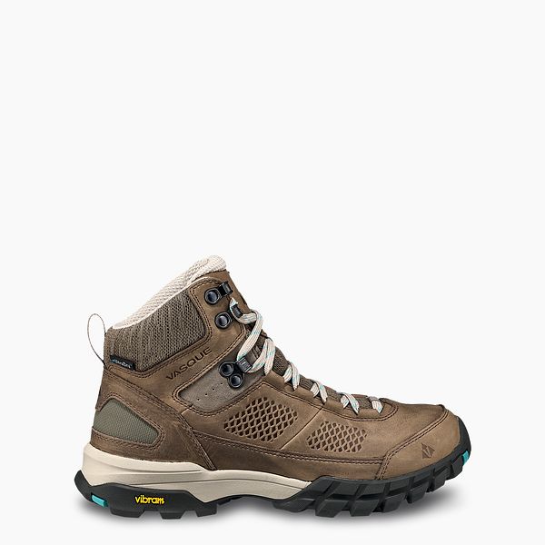 VASQUE BOOTS TALUS AT ULTRADRY WOMEN'S WATERPROOF HIKING BOOT IN BROWN/TEAL