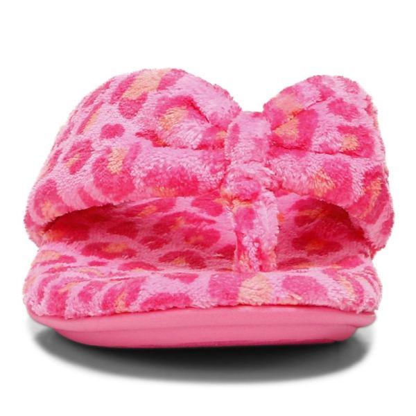 Vionic | Women's Lydia Slipper - Bubblegum Leopard