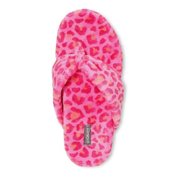 Vionic | Women's Lydia Slipper - Bubblegum Leopard