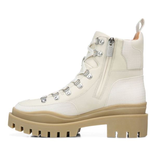 Vionic | Women's Jaxen Boot - Cream Leather Textile