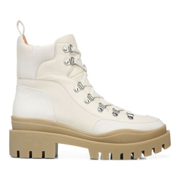 Vionic | Women's Jaxen Boot - Cream Leather Textile