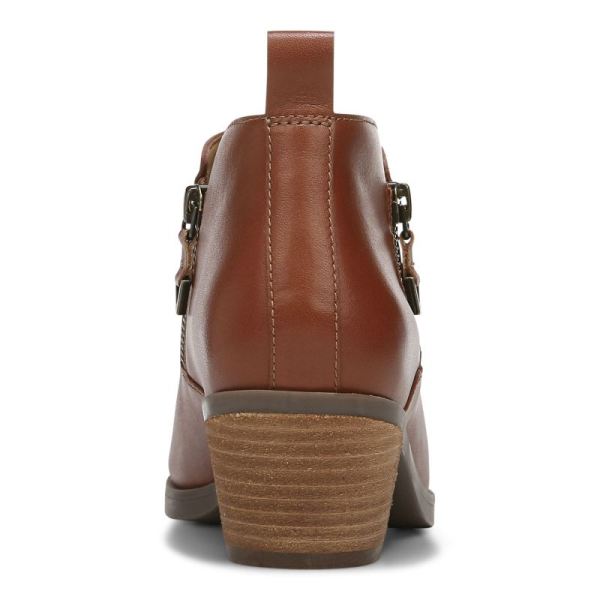 Vionic | Women's Cecily Ankle Boot - Cognac Leather