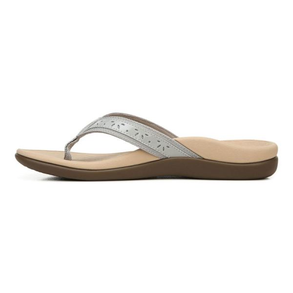 Vionic | Women's Casandra Toe Post Sandal - Light Grey