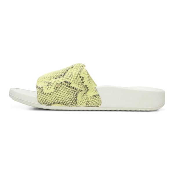 Vionic | Women's Keira Slide Sandal - Citrine Snake