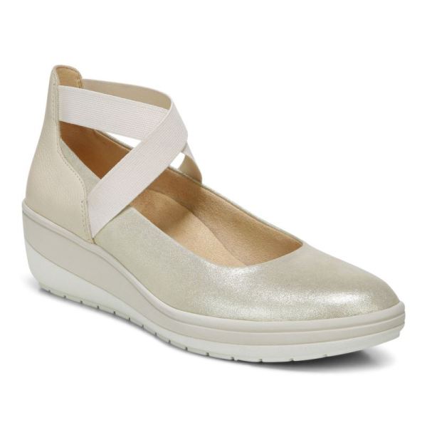 Vionic | Women's Ellery Wedge - Cream Suede