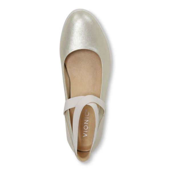 Vionic | Women's Ellery Wedge - Cream Suede