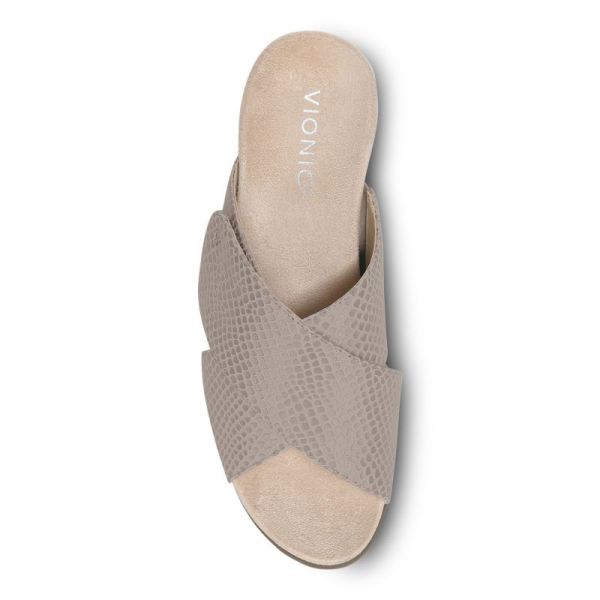 Vionic | Women's Leticia Wedge Sandal - Aluminum