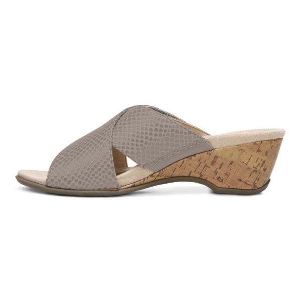 Vionic | Women's Leticia Wedge Sandal - Aluminum