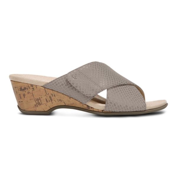 Vionic | Women's Leticia Wedge Sandal - Aluminum