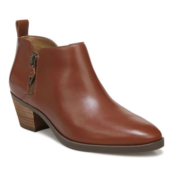 Vionic | Women's Cecily Ankle Boot - Cognac Leather