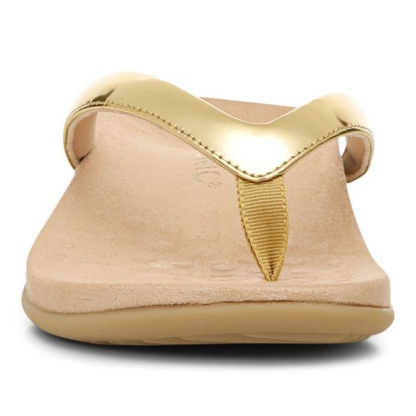 Vionic | Women's Dillon Toe Post Sandal - Gold