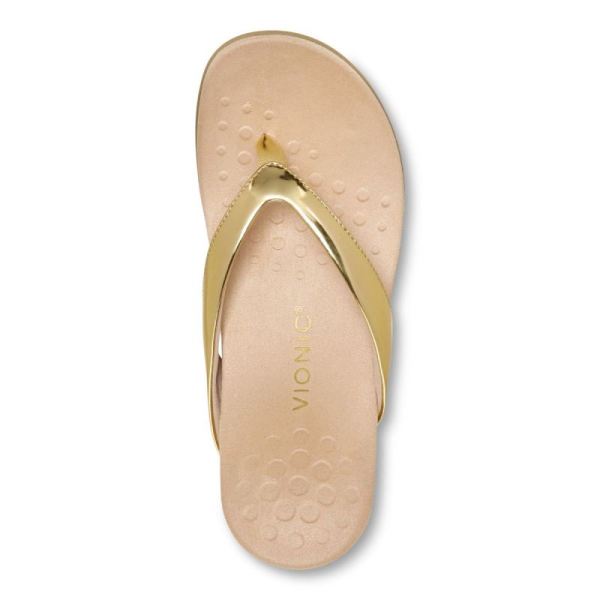 Vionic | Women's Dillon Toe Post Sandal - Gold