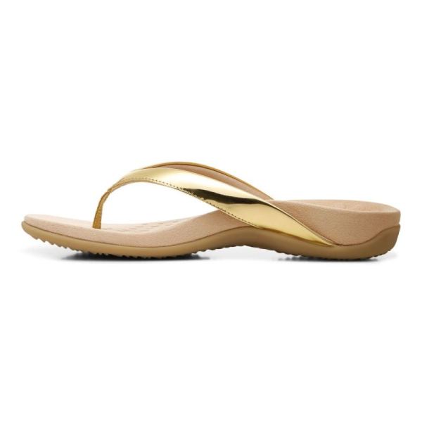 Vionic | Women's Dillon Toe Post Sandal - Gold