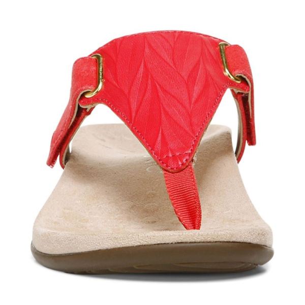 Vionic | Women's Wanda T-Strap Sandal - Poppy