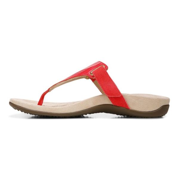 Vionic | Women's Wanda T-Strap Sandal - Poppy