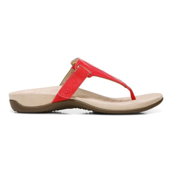 Vionic | Women's Wanda T-Strap Sandal - Poppy