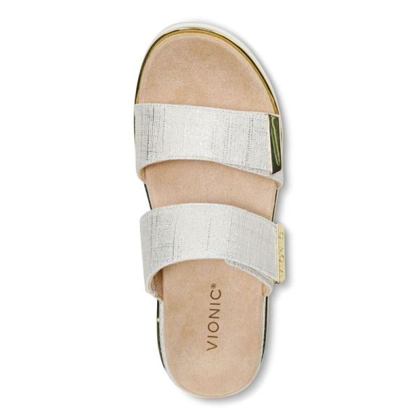 Vionic | Women's Brandie Flatform Sandal - Marshmallow Linen