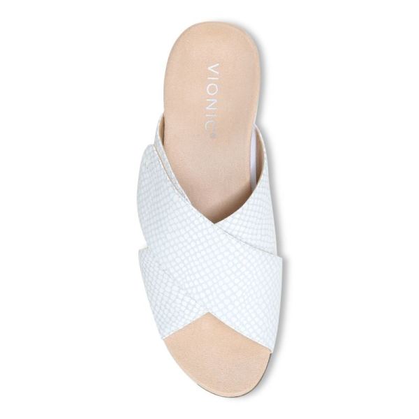 Vionic | Women's Leticia Wedge Sandal - White