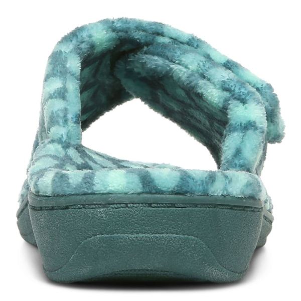 Vionic | Women's Relax Slippers - Posy Green Leopard