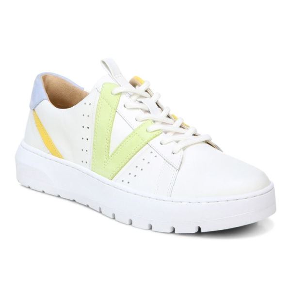 Vionic | Women's Simasa Sneaker - White Pale Lime
