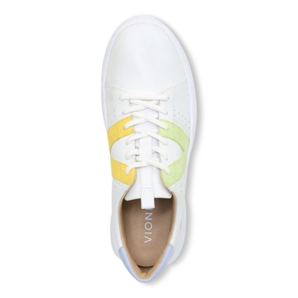 Vionic | Women's Simasa Sneaker - White Pale Lime